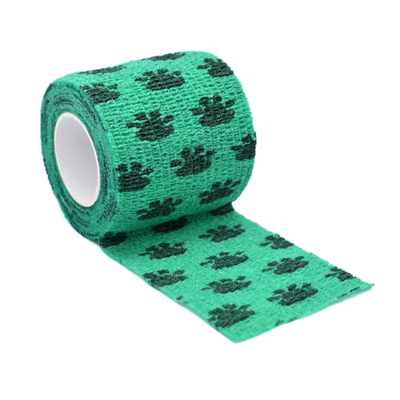 Bandaj elastic coeziv autoadeziv din bumbac pur pentru aplicare rapidă și ușoară oriunde