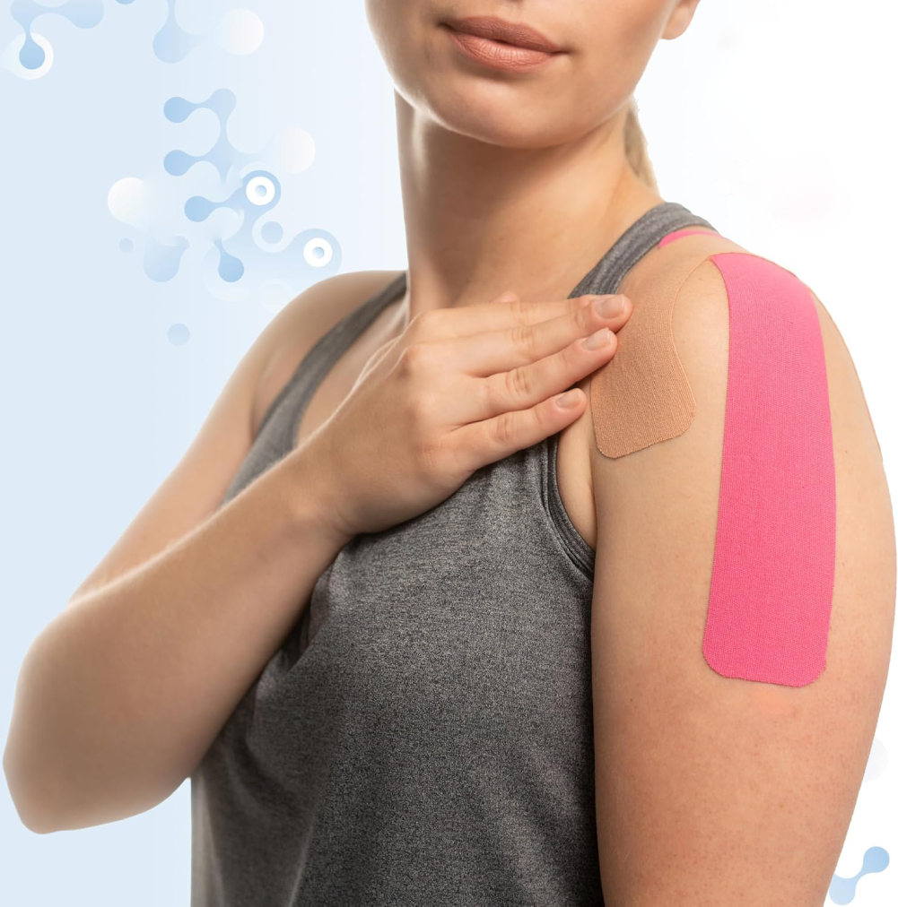 Banda de kinesiologie pre-tăiată pentru sport